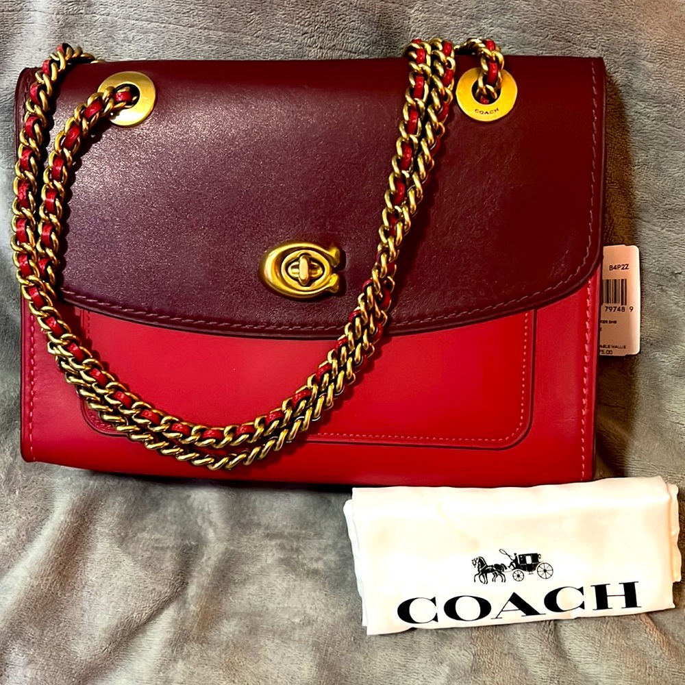 Coach Parker shoulder bag in colorblock